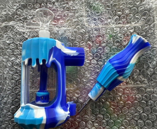 Silicone Hammer Pipe/Nectar Collector 2 in 1