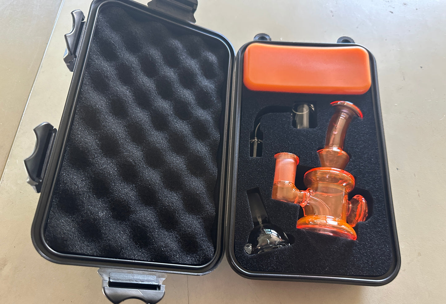 Glass Small Rig Combo Kit In plastic Case