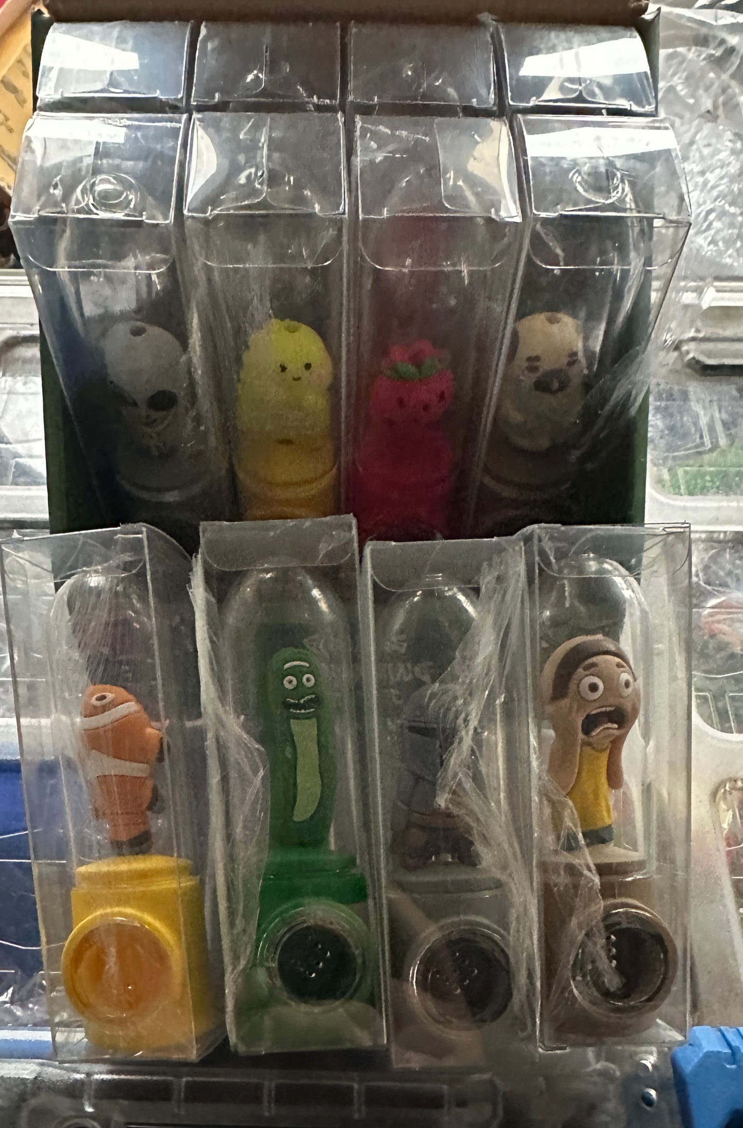 Silicone & Glass Character Pipes 12pk