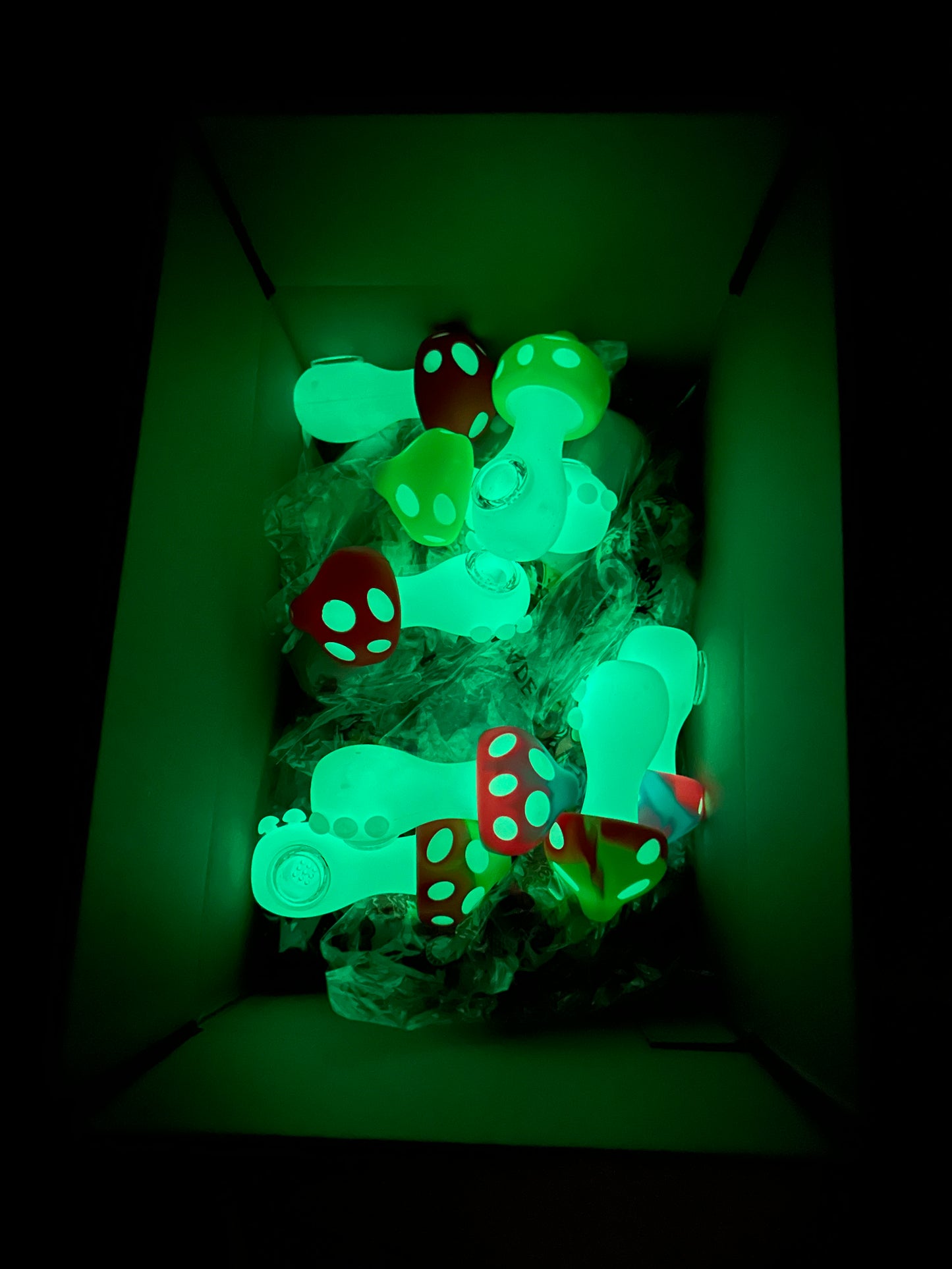 Silicone Glowing Mushroom Pipe