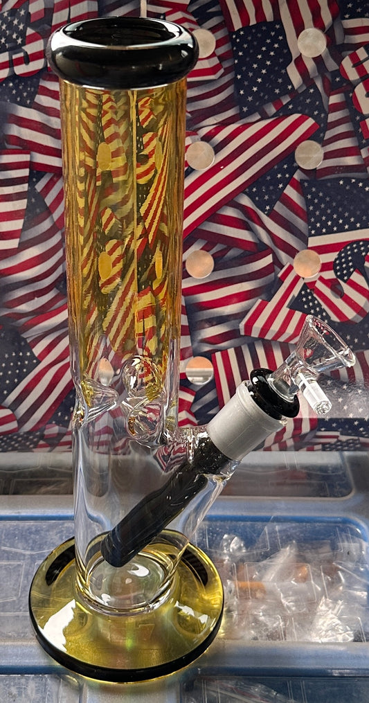 Glass 10” Straight Tube Dual Color