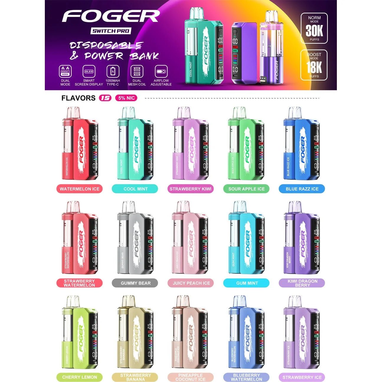 Foger 30k puff Switch Pro Kit