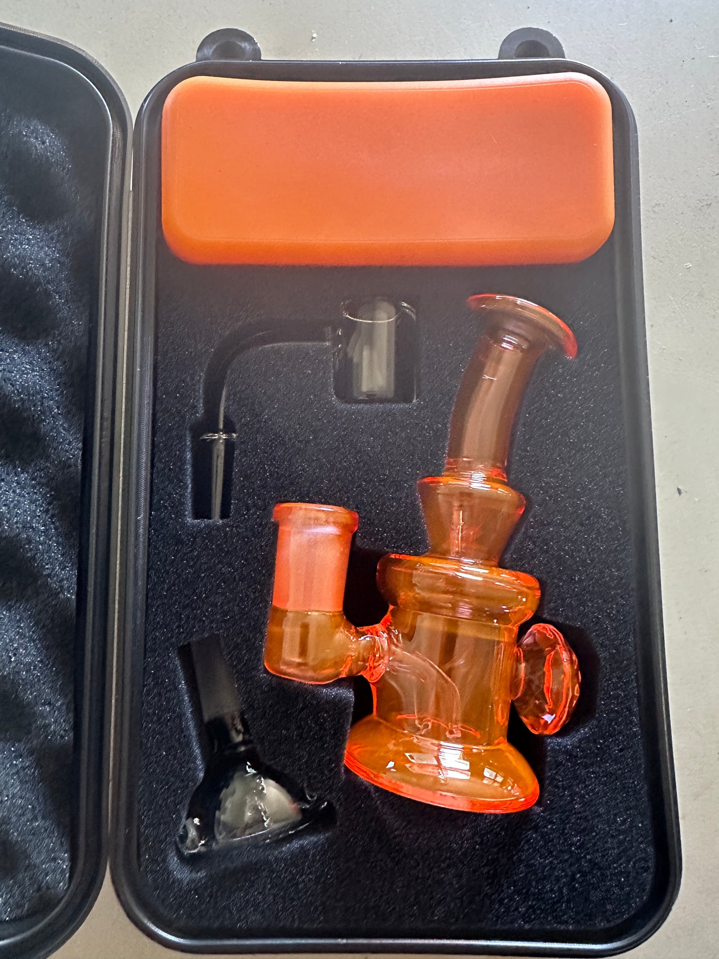Glass Small Rig Combo Kit In plastic Case