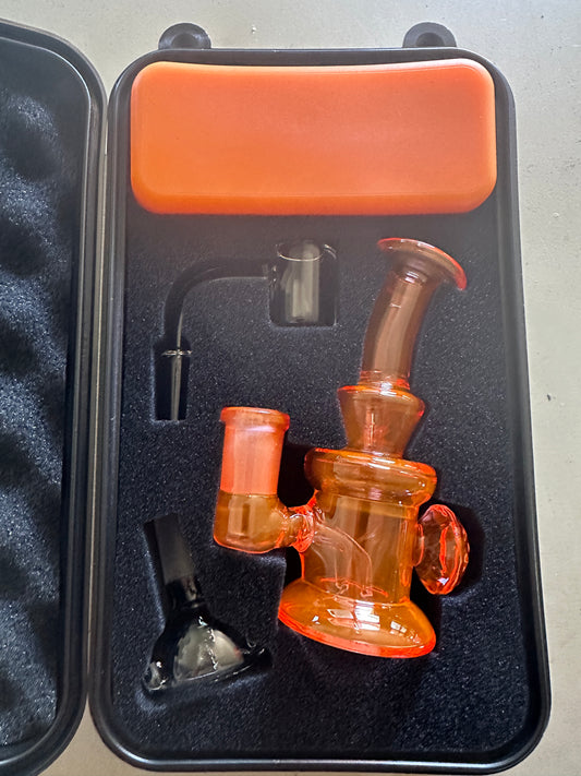 Glass Small Rig Combo Kit In plastic Case