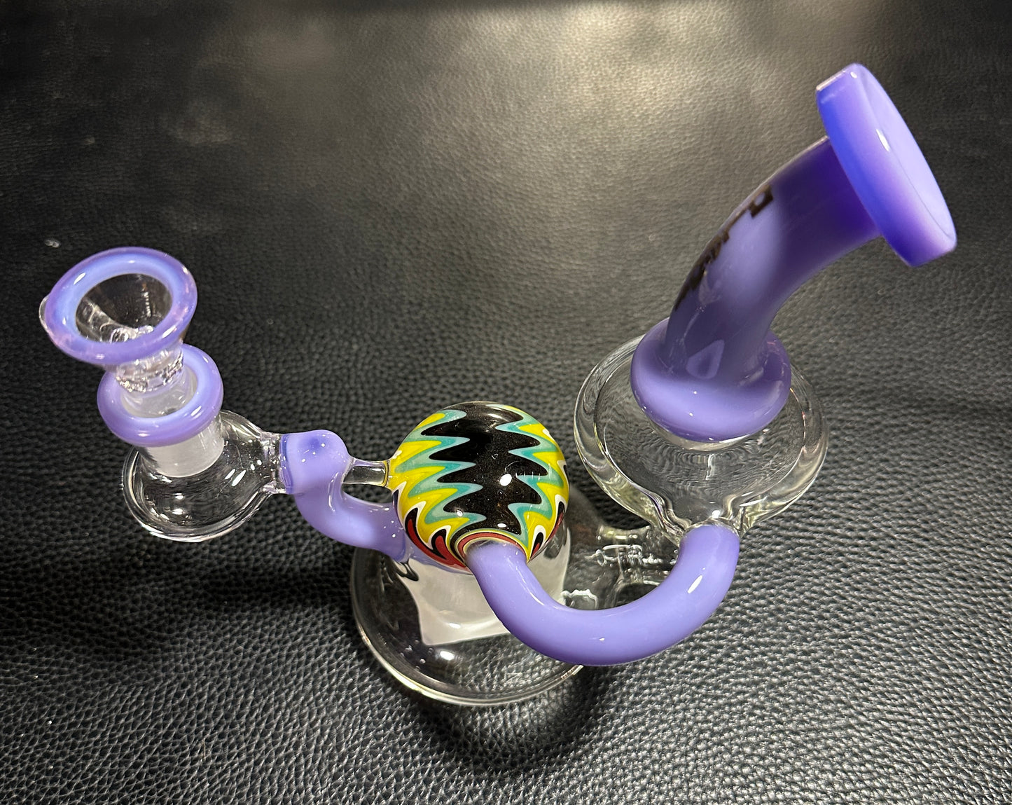 A LEAF - Glass 7” Recycler Water Pipe