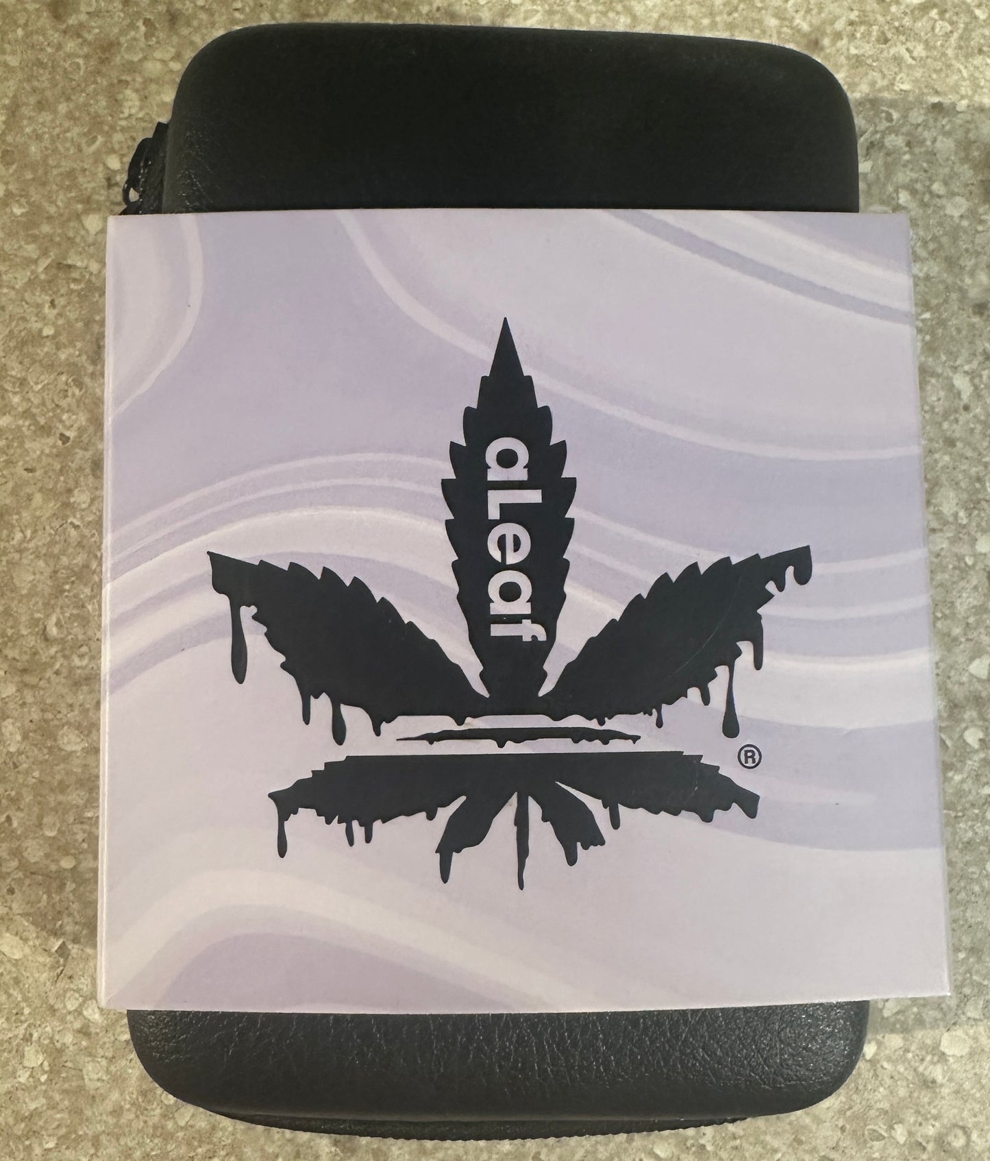 A Leaf Glass Glycerin Nectar Collector with Threaded Quartz Nail