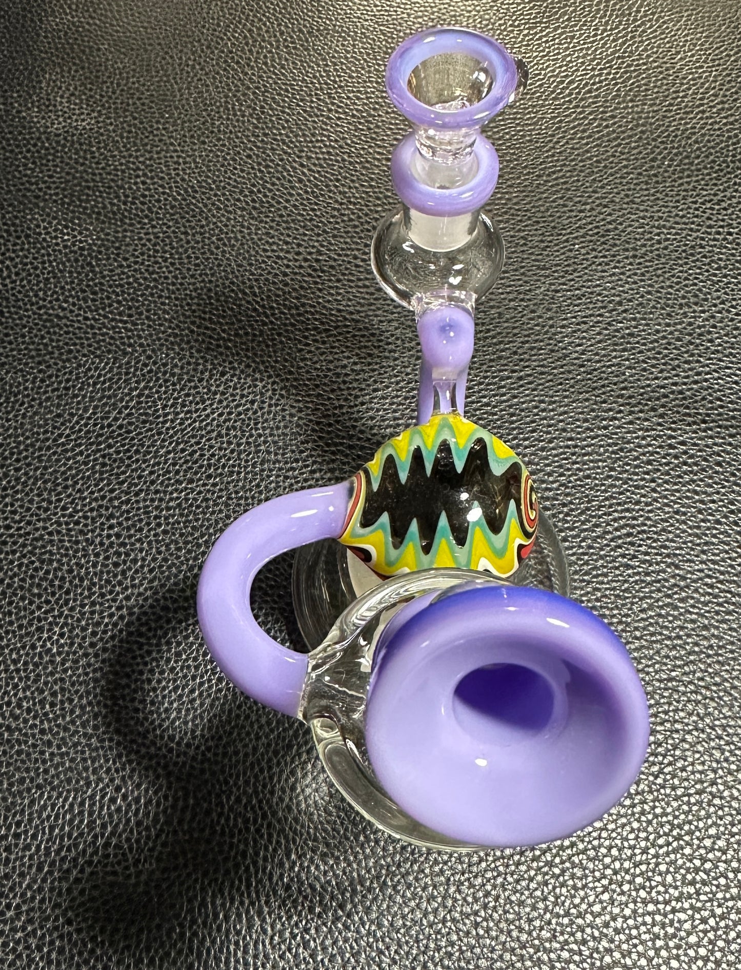 A LEAF - Glass 7” Recycler Water Pipe