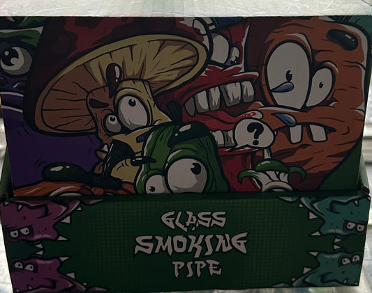 Silicone & Glass Character Pipes 12pk