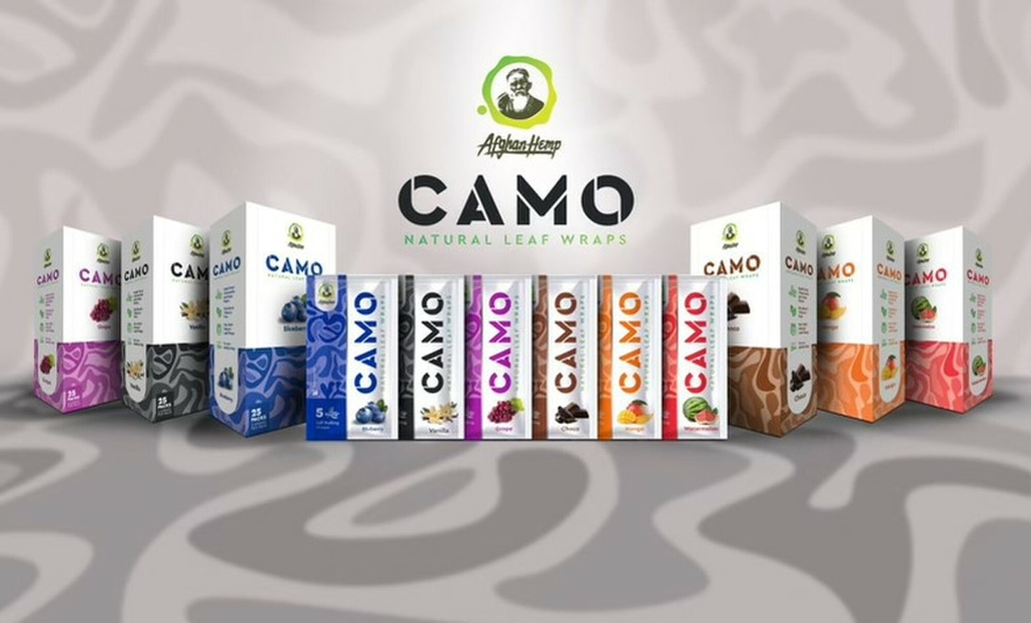 Camo Afghan Hemp Wraps 25ct