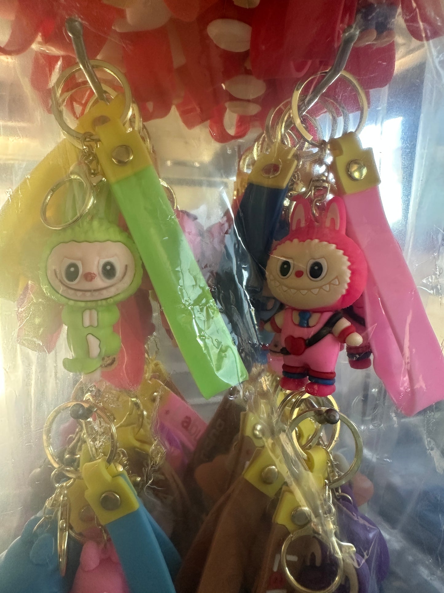 Monster Character Silicone Keychains 72ct display