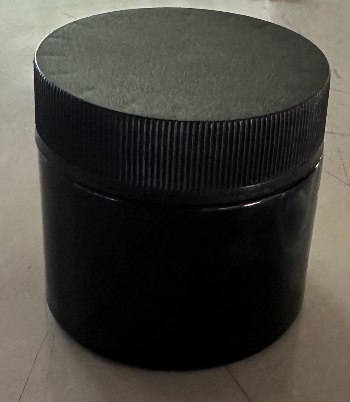 Glass 2oz Child Resistant Cap Black Jar - 200ct