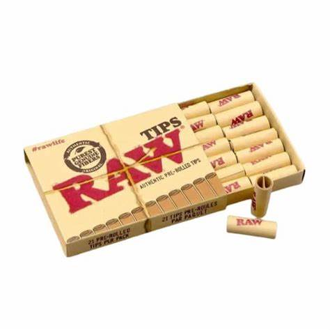 RAW Pre-rolled Tips 21/20pks
