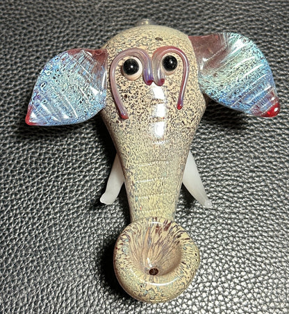 Glass Elephant Hand Pipe