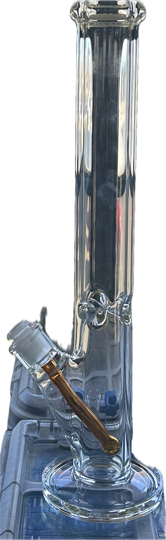 Glass 18” Straight Tube Water Pipe