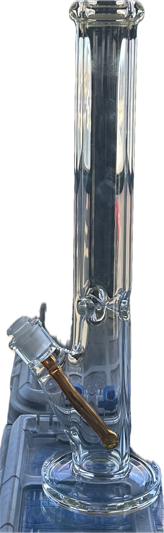 Glass 18” Straight Tube Water Pipe