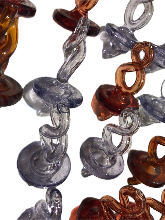 Glass Helix Carb Cap