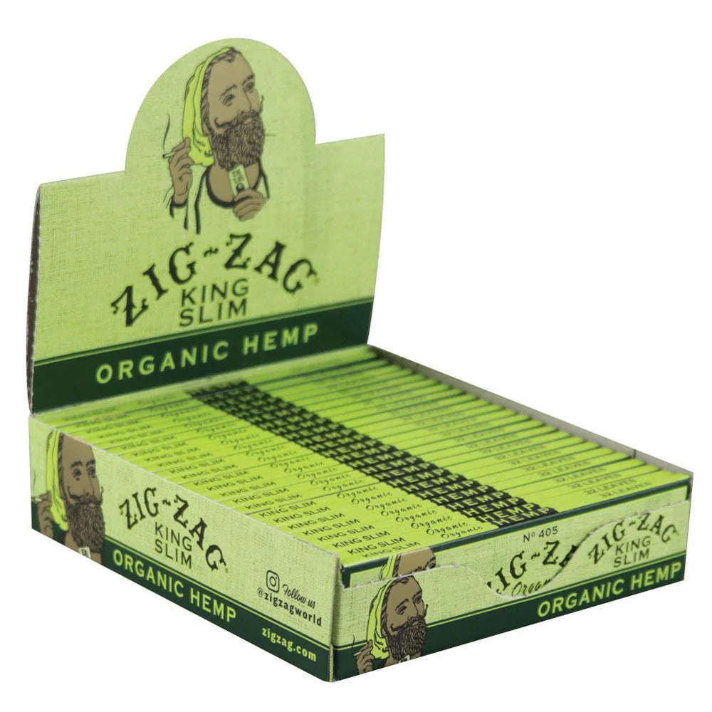 Zig Zag Hemp King Slim Papers 24ct
