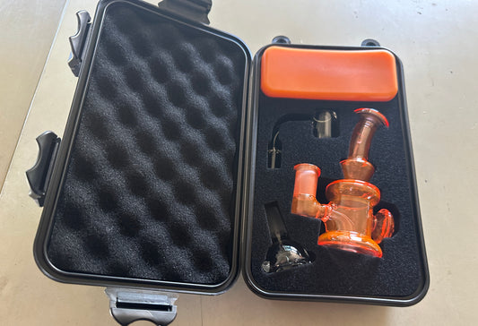 Glass Small Rig Combo Kit In plastic Case