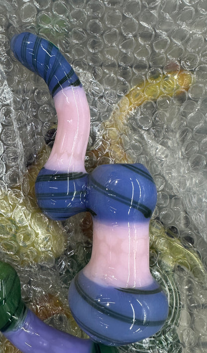 Glass 2 Color Medium Bubbler