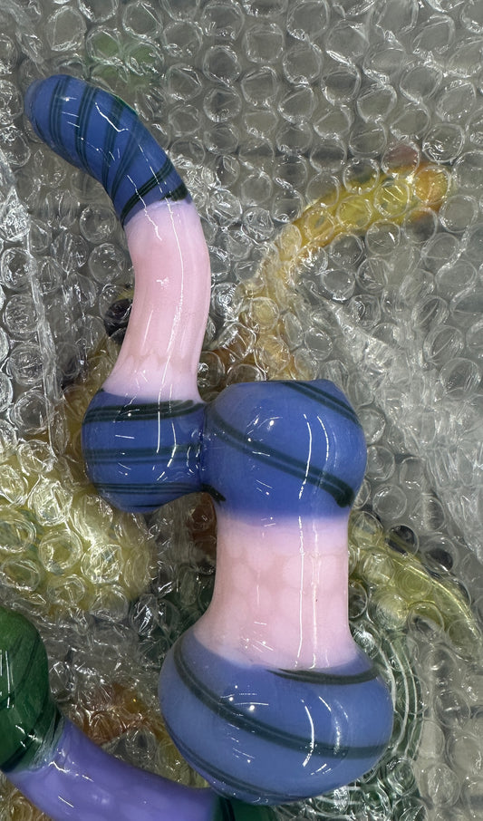 Glass 2 Color Medium Bubbler