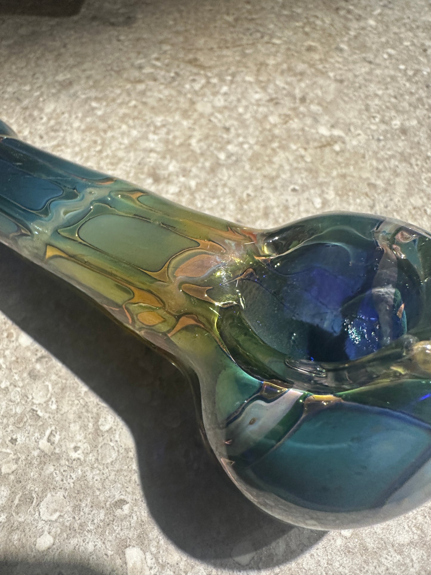 Glass 5” Double Glass Liquid-Look Hand Pipe