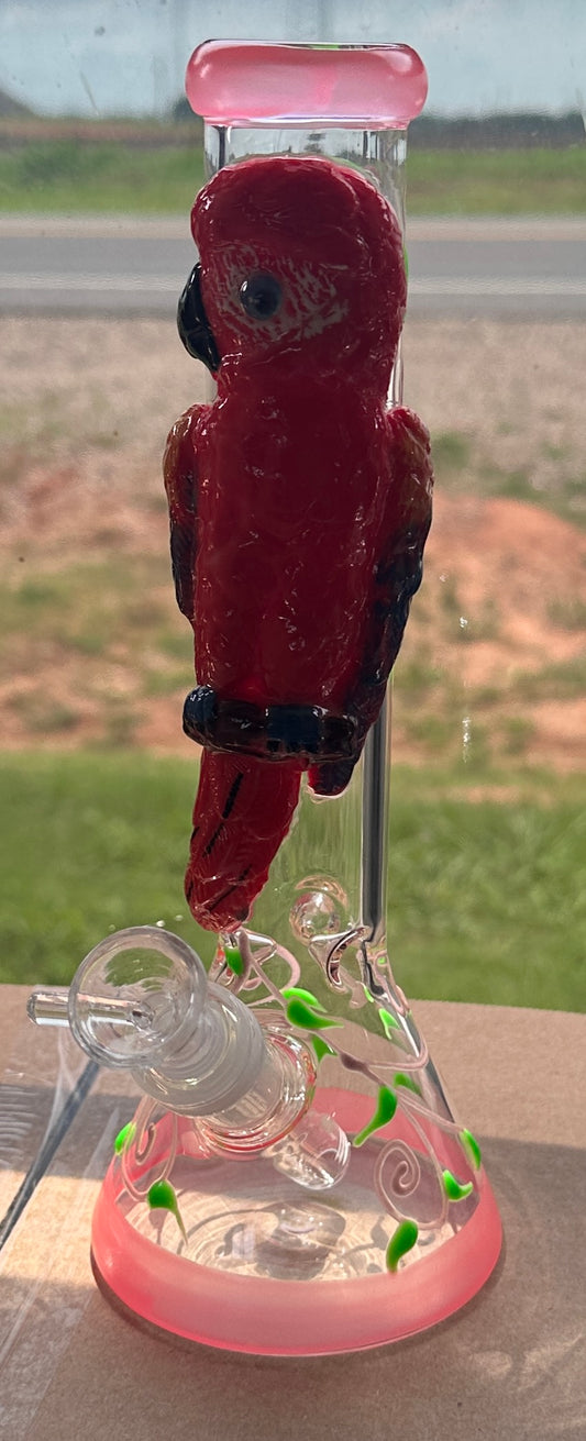 Glass & Clay Bird Beaker