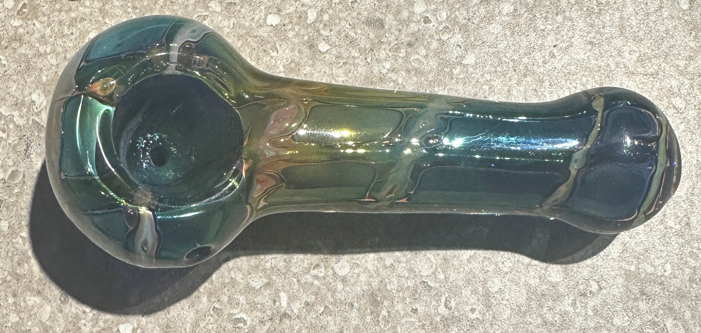 Glass 5” Double Glass Liquid-Look Hand Pipe