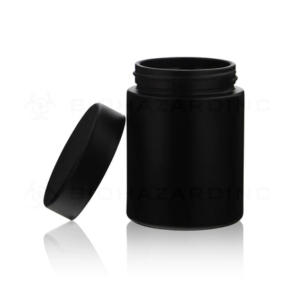 Glass 4oz Black Jar w/ Child Proof Lid - 120ct
