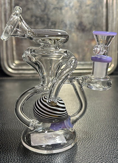 A LEAF Glass 4” Recycler Water Pipe