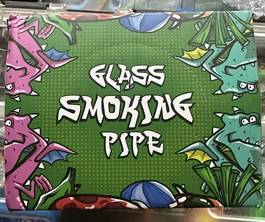 Silicone & Glass Character Pipes 12pk