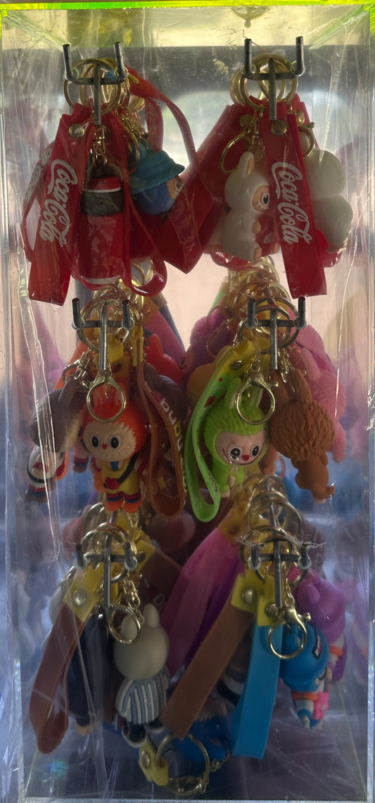 Monster Character Silicone Keychains 72ct display