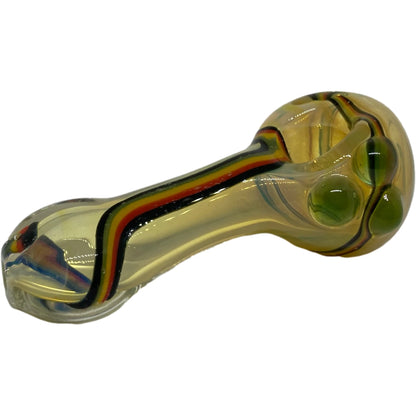 Glass 3 inch Flat Mouth Spoon Pipe
