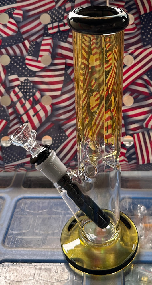 Glass 10” Straight Tube Dual Color