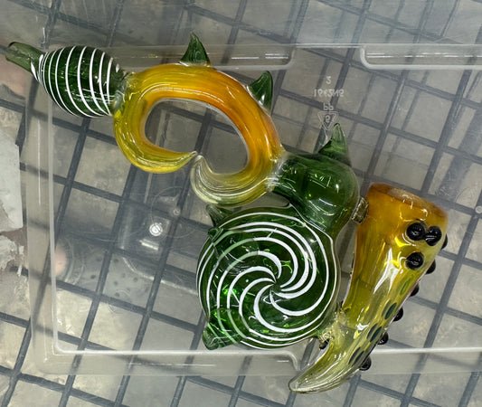 Glass Artist Fumed Hammer Bubbler