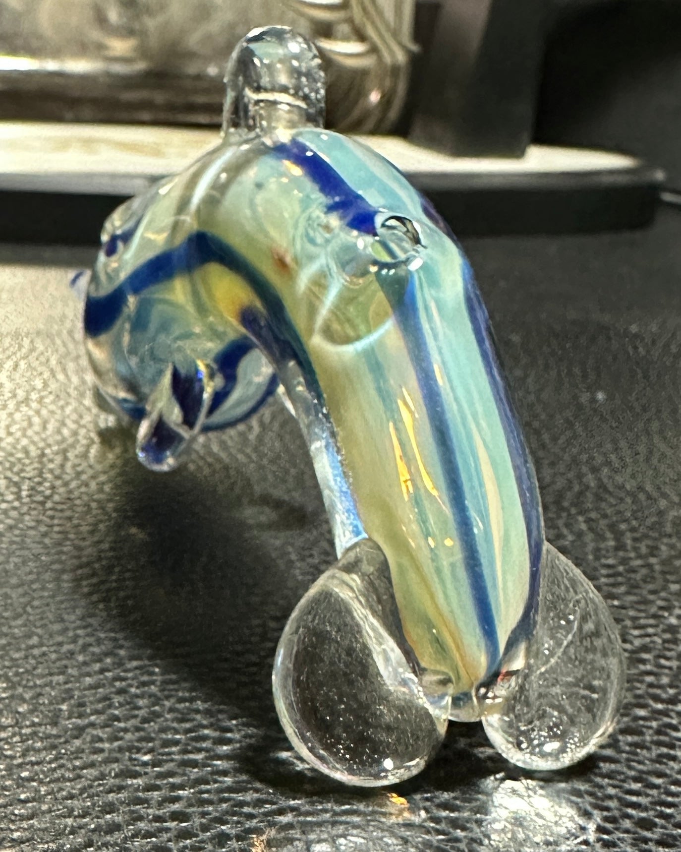 Glass Dolphin Hand Pipe