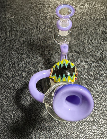 A LEAF - Glass 7” Recycler Water Pipe