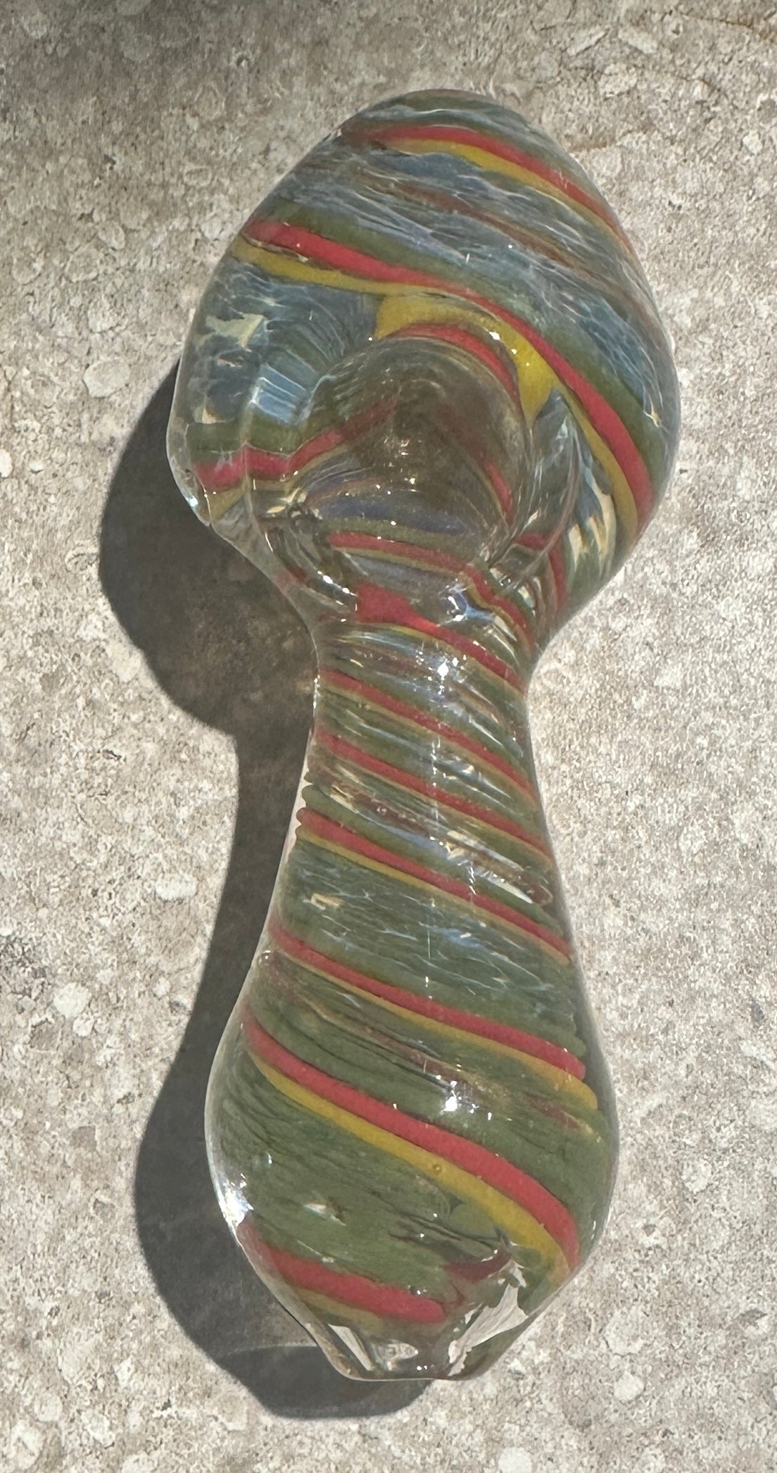 Glass 5” Heavy Acorn Handpipe