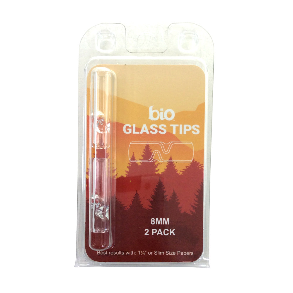 Bio Glass Tip Slim 8mm 2pk