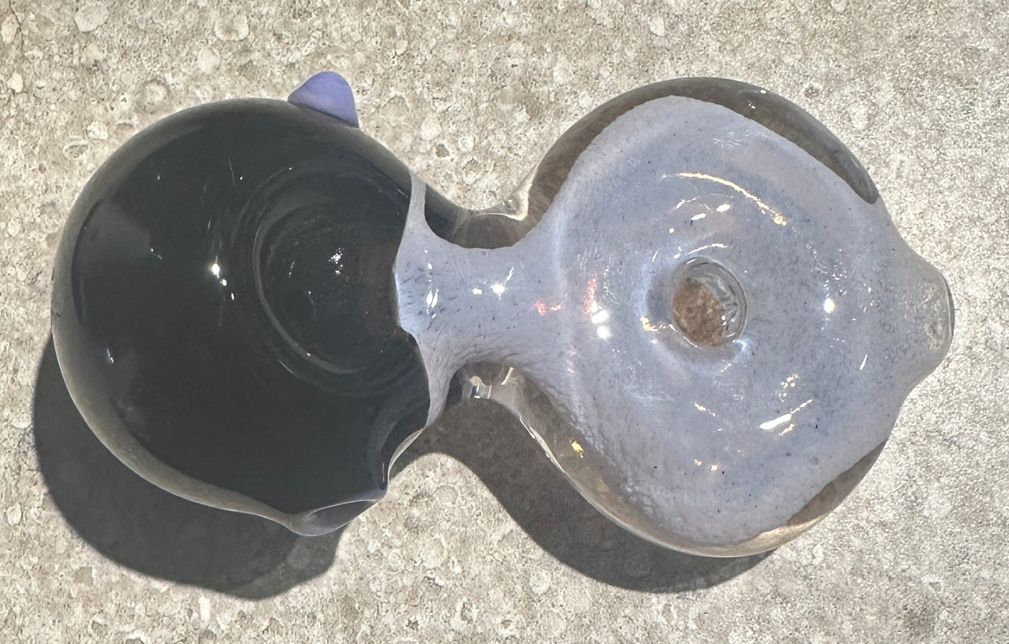 Glass 4” Multi-color Doughnut Handpipe