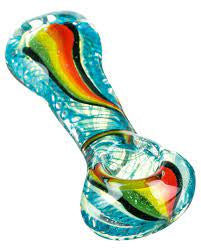 Glass 3 inch Flat Mouth Spoon Pipe