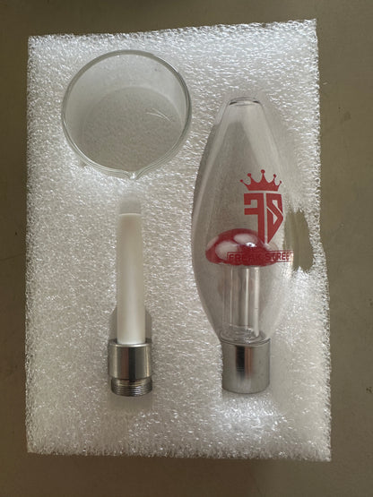 Glass Small Teardrop Nectar Collector w/ Ceramic Nail
