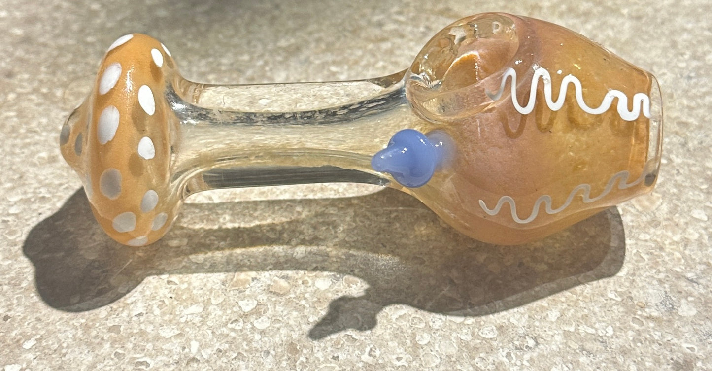 Glass 4” Mushroom Handpipe
