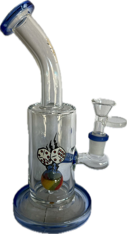 Glass 9” Bent Kneck “High Med” Table Pipe
