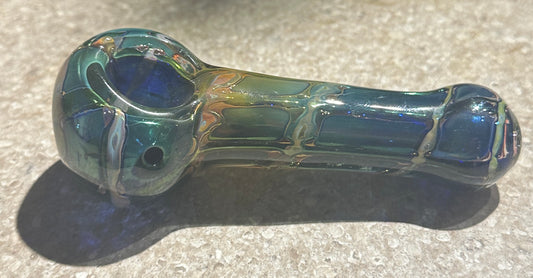Glass 5” Double Glass Liquid-Look Hand Pipe