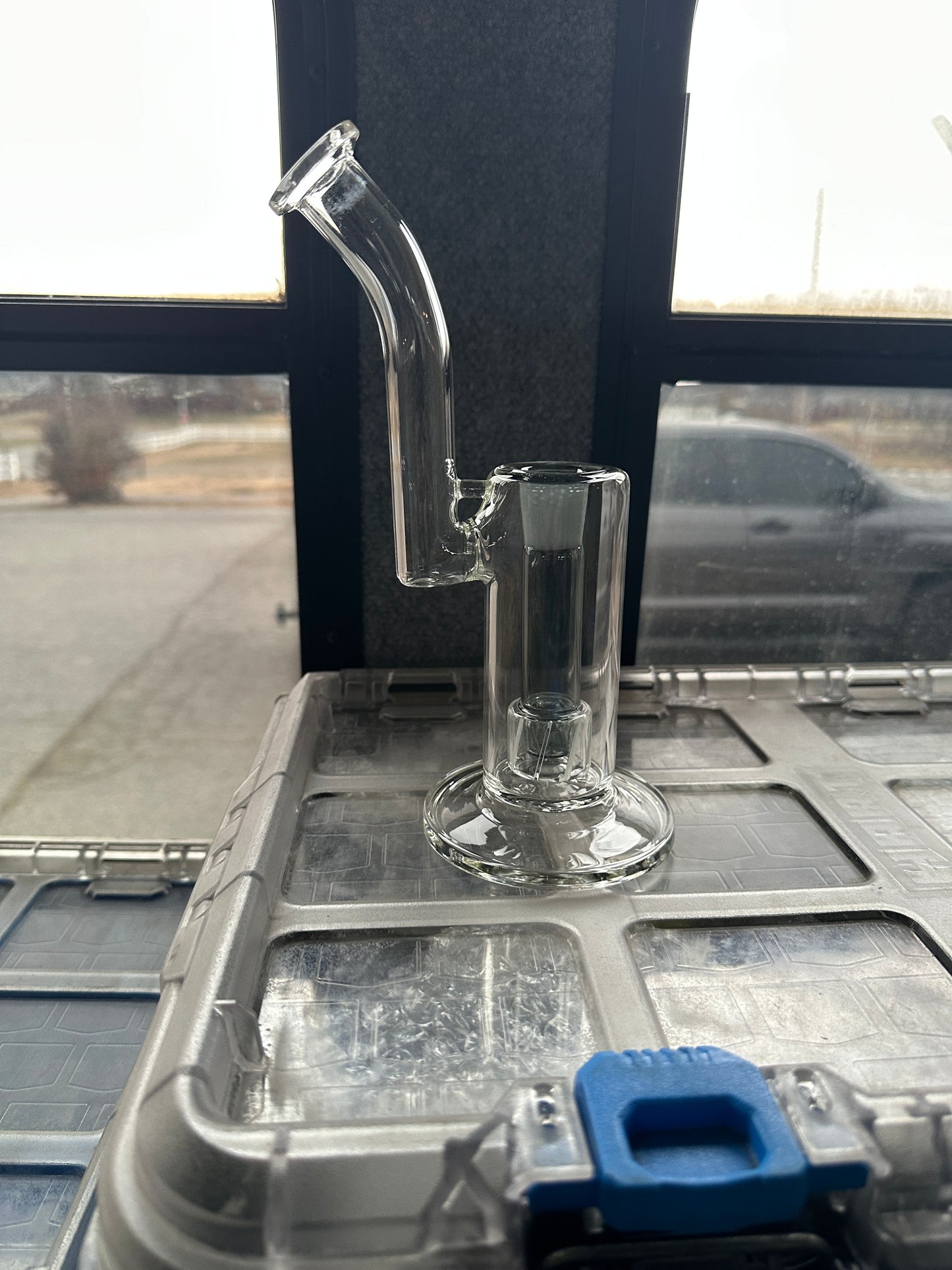 Glass 10” Pillar Water Pipe