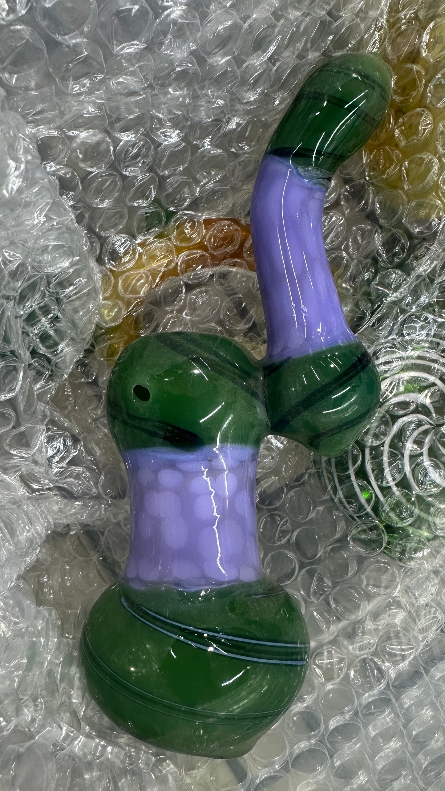 Glass 2 Color Medium Bubbler