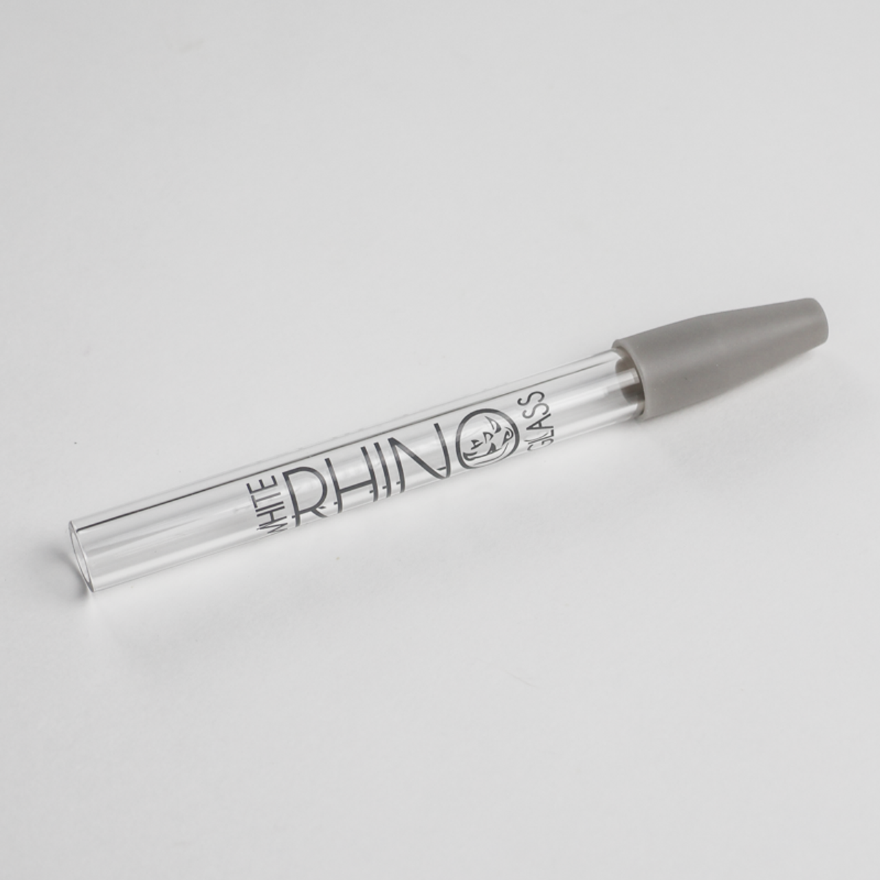 White Rhino Quartz V2 Dab Straw W Silicone Cap