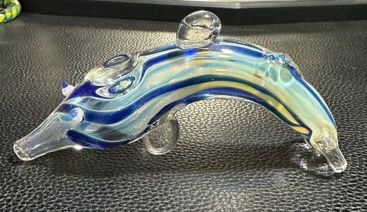 Glass Dolphin Hand Pipe
