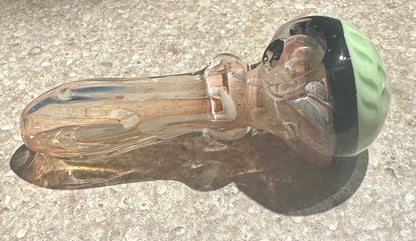 Glass 4” Color Change Honeycomb Bulb Handpipe