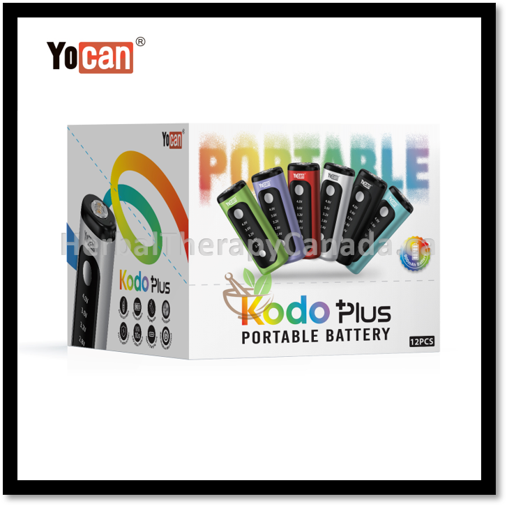Yocan Kodo Plus 510 Thread Vape Battery 900mah 12pk